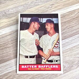 1961 Batter Bafflers Cardwell Hobbie Topps Baseball Card No 393
